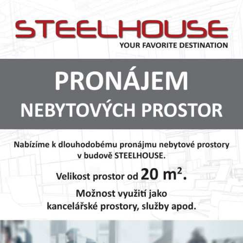 Pronájem nebytových prostor.